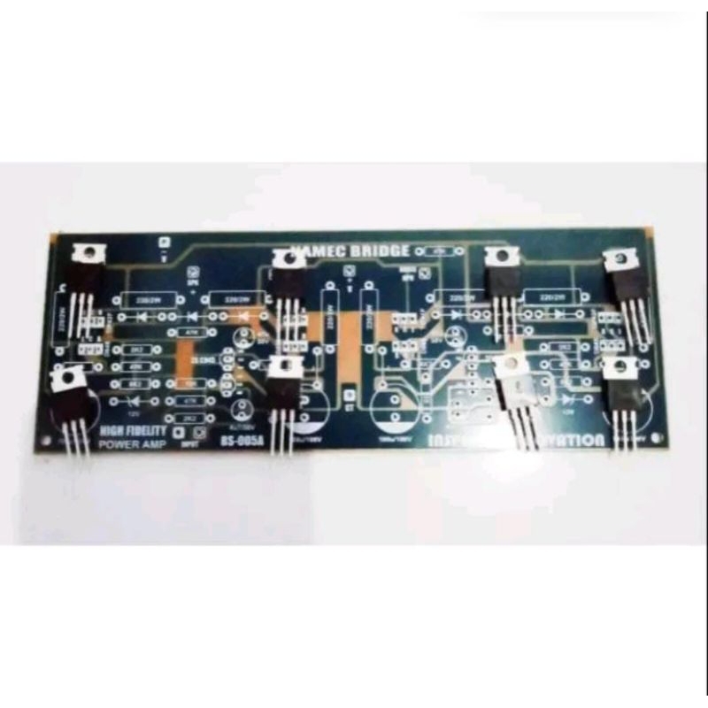Jual Paket PCB Power Amplifier Namec BTL Plus 4 Set TR TIP 41 TIP 42