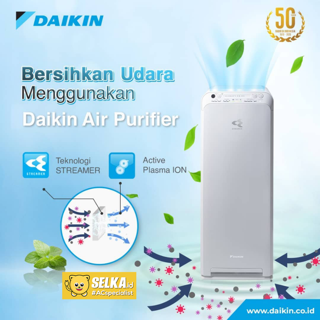 Jual Daikin Air Purifier MCK55TVM6 With Streamer + Humidifier Shopee