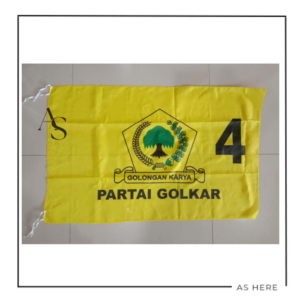 Jual Bendera Partai Golongan Karya Golkar 150 X 225 Cm Shopee Indonesia