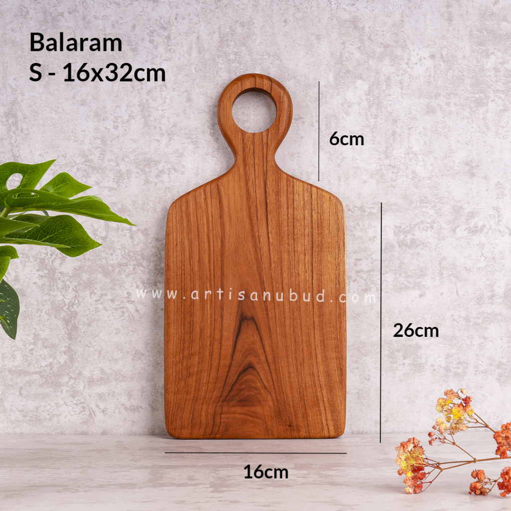 Jual Balaram Talenan Kayu Jati Utuh Tanpa Sambungan Food Grade Bahan