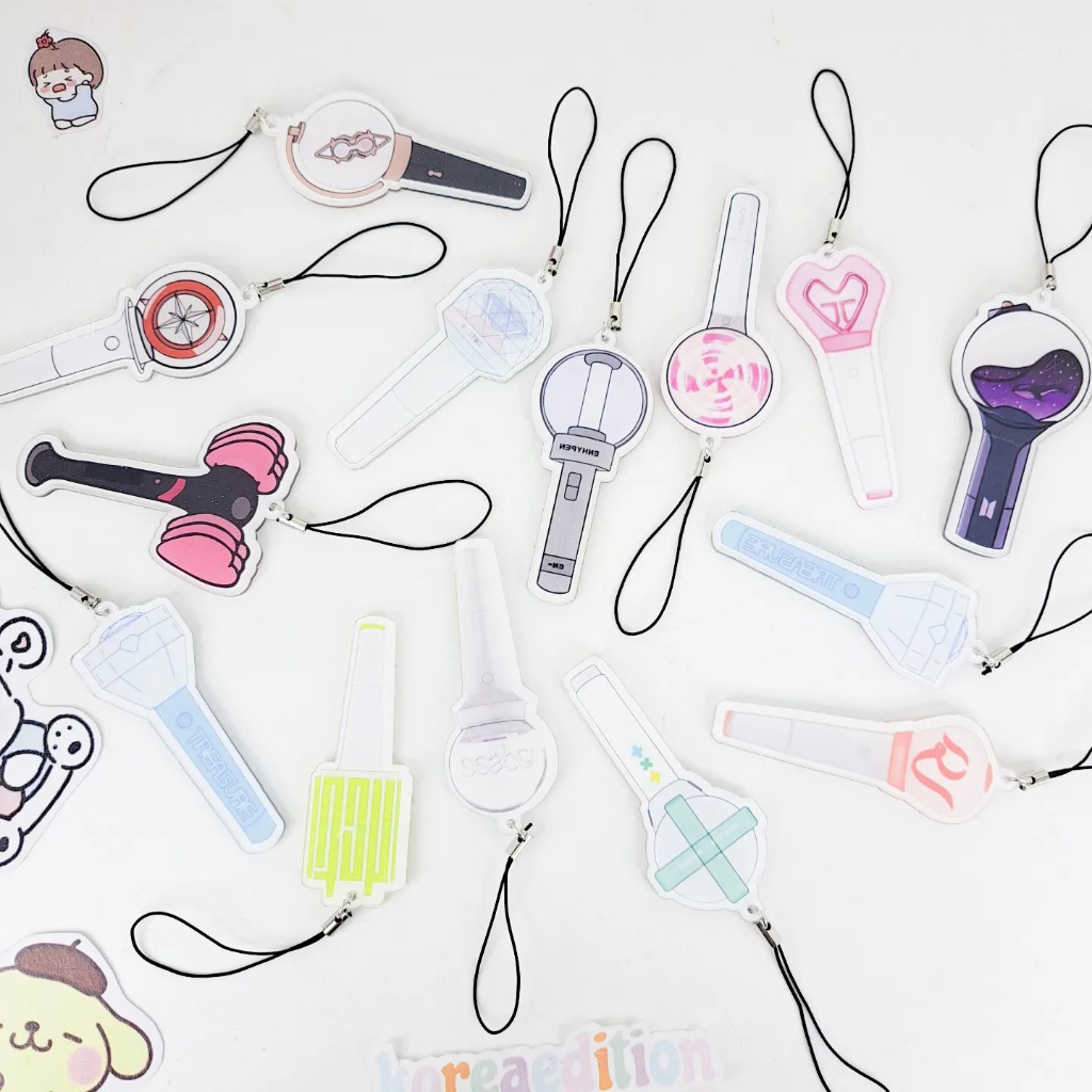 Jual Gantungan Kunci Akrilik HP Keychain Handphone Lightstick Kpop ...
