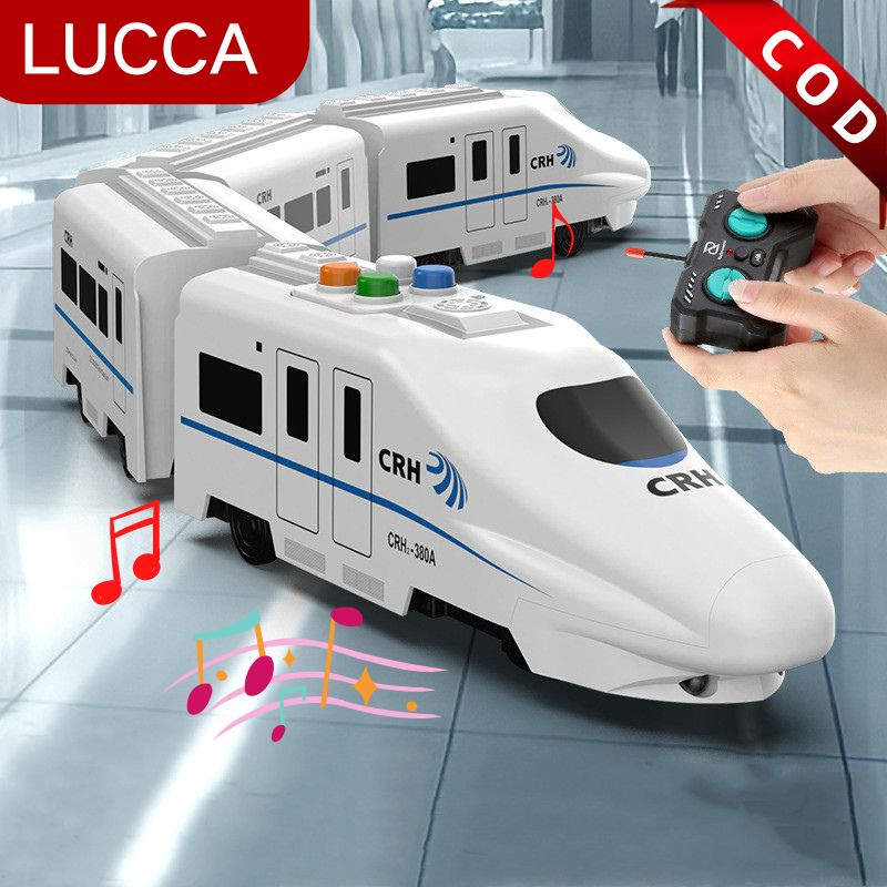 Jual Mainan Kereta Remote Control RC High Speed Train Dengan Lampu ...