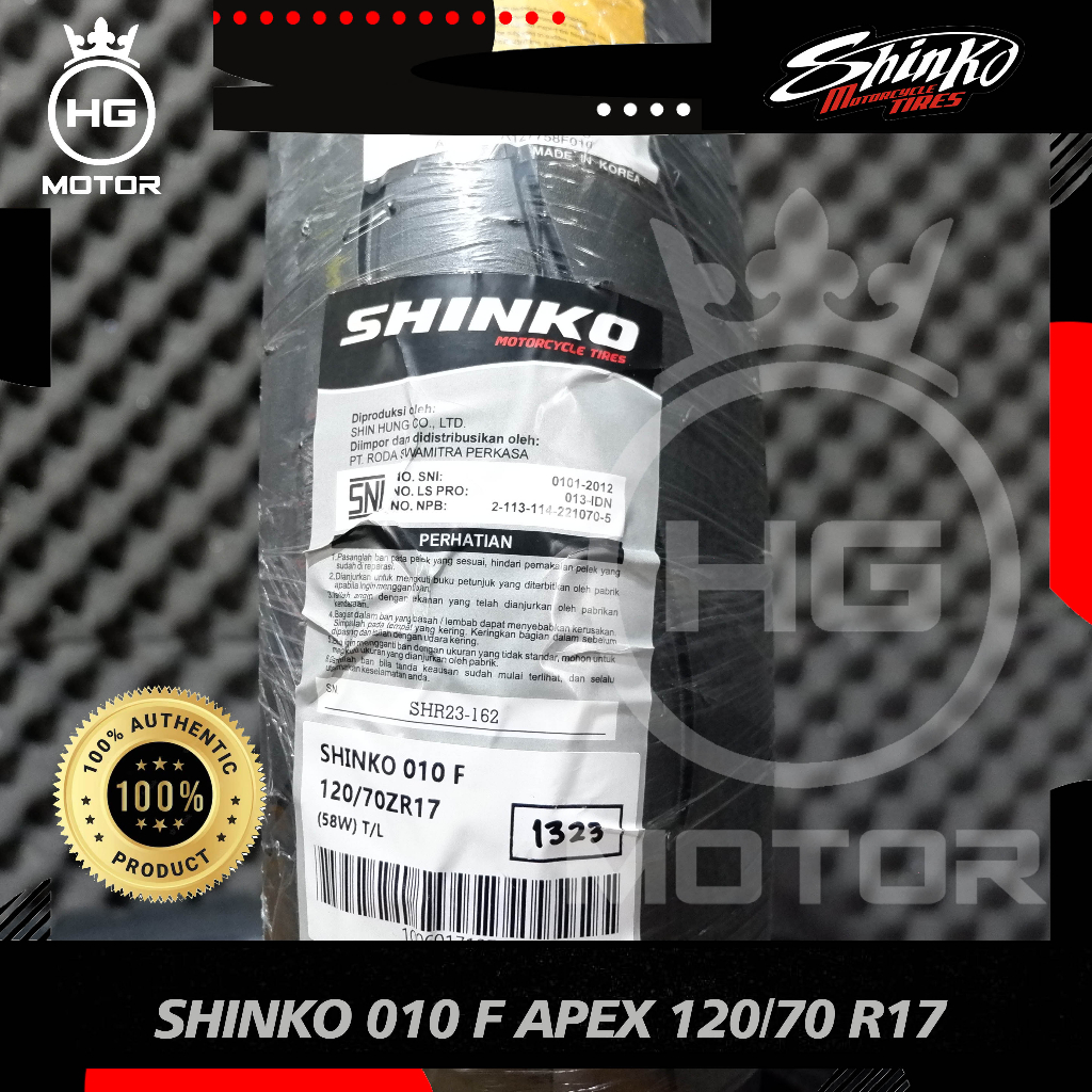 Jual BAN SHINKO F010 APEX RADIAL 120/70-17 RING 17 TUBELESS | Shopee ...