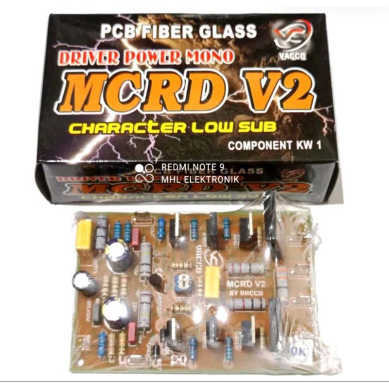 Jual KIT DRIVER POWER AMPLIFIER MONO MCRD V2 LOW SUB PCB FIBER | Shopee ...