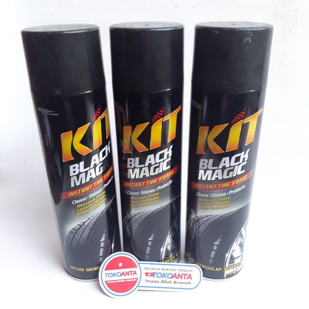Jual Kit Black Magic Tire Gel Hitam Semir Pengkilap Semir Ban Motor ...
