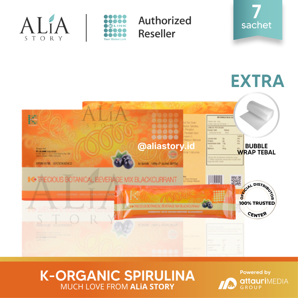Jual SPIRULINA KLink Original BPOM (1 Box isi 7 Sachet) K