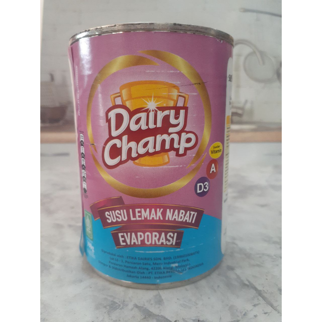 Jual Dairy Champ Susu Evaporasi Kemasan 390g Shopee Indonesia 