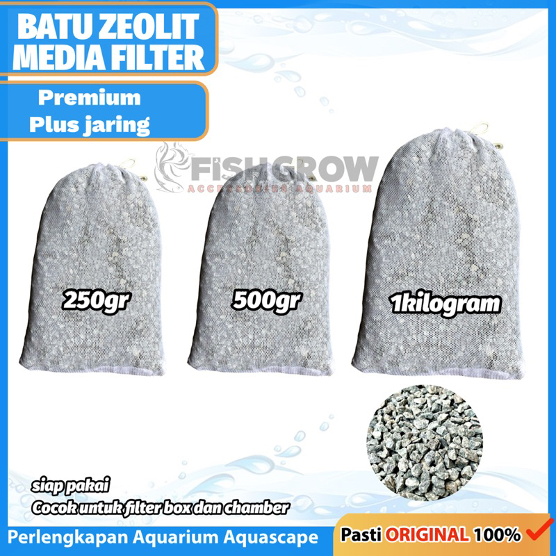 Jual BATU ZIOLIT ZEOLITE MEDIA FILTER AQUARIUM KOLAM 250GR 500GR 1KILO