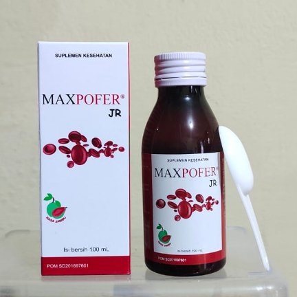 Jual Maxpofer JR - Maxpofer Sirup 100 ml - Suplemen Vitamin Zat Besi ...