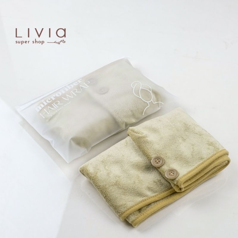 Jual Premium Handuk Kepala Rambut Wanita Keramas Microfiber - Bath Hair ...