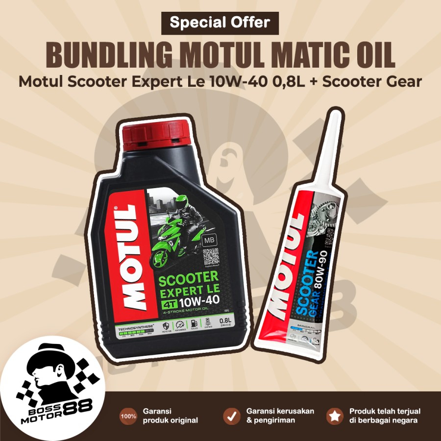 Jual Paket Oli Matic Motul Scooter Expert Le W L Scooter Gear Yamaha Mio Gear Fino