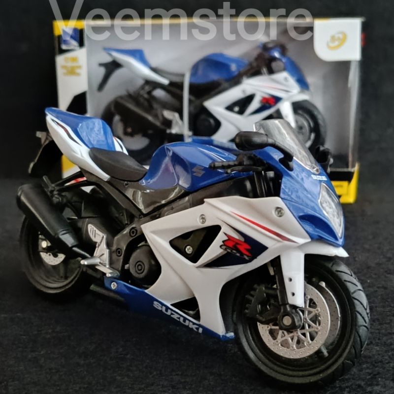 Véhicule Miniature - Moto - Suzuki GSX R1000 2008 - New Ray 57003 - Jeux - Jouets