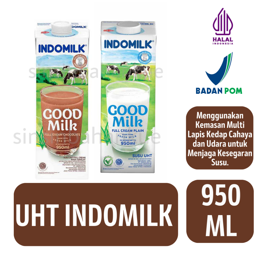 Jual Susu Uht Indomilk 950 Ml Shopee Indonesia 9245