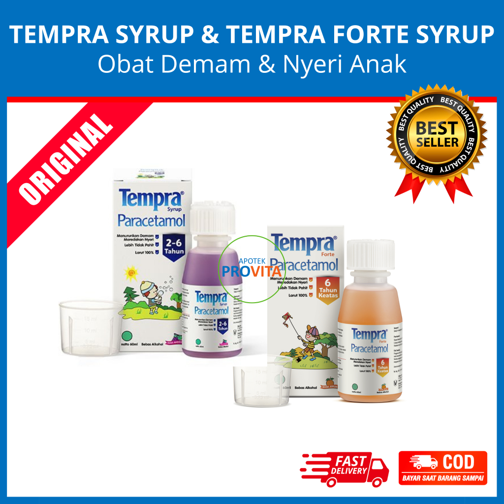 Jual TEMPRA SIRUP & TEMPRA FORTE SIRUP - Obat Demam Penurun Panas Anak ...