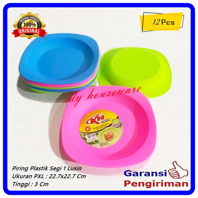 Jual Piring Makan Plastik Orion 9 Inchi Kh Harga 1 Lusin 6 Pcs