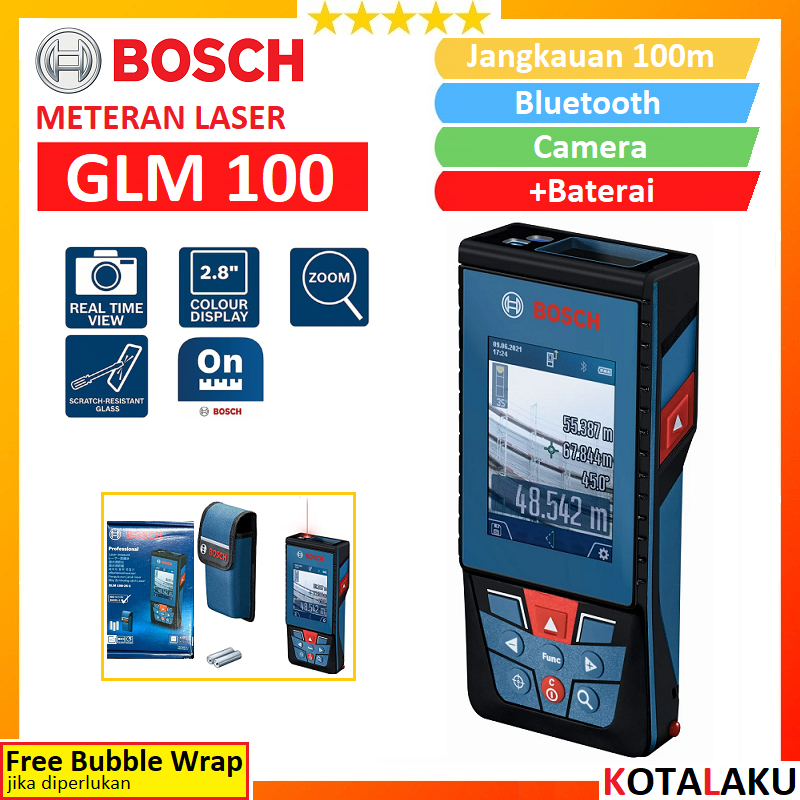 Jual Bosch Meteran Laser Digital Rangefinder Range Finder Distance ...