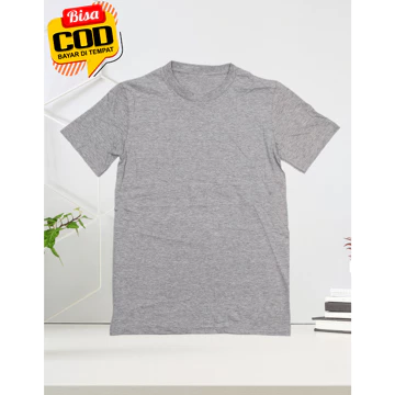 Kaos Polos Pria Cotton Combed 30s Kaos Lengan Pendek Pria Round Neck Regular Fit Kaos Polos