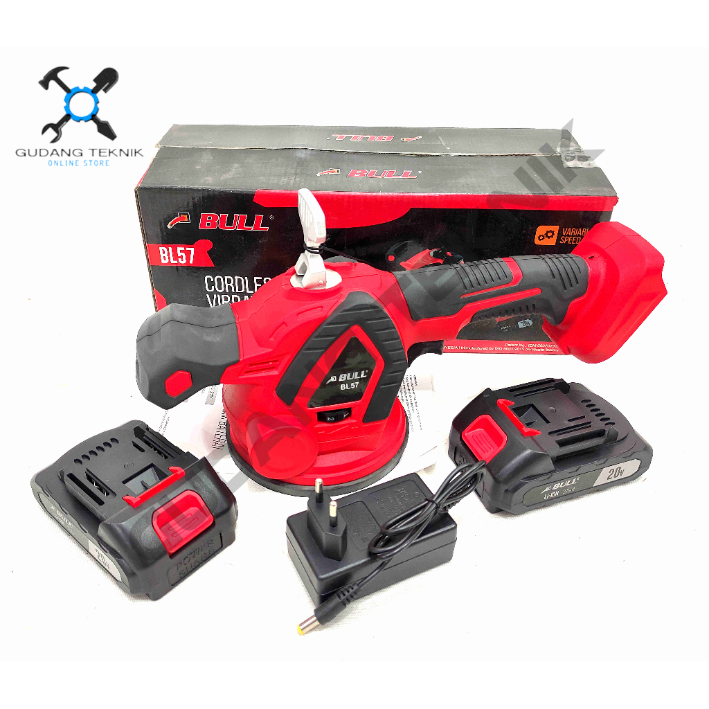 Jual Mesin Perata Keramik BATERAI 21V BL57 BULL / CORDLESS Tile ...