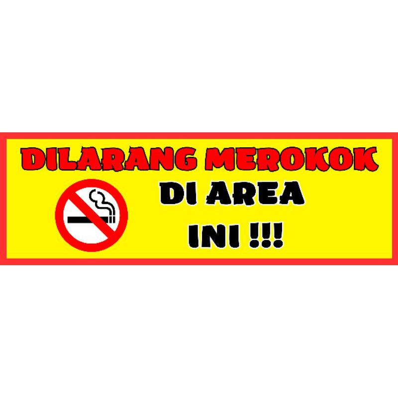 Jual Stiker dilarang merokok/tempelan kawasan bebas rokok | Shopee ...
