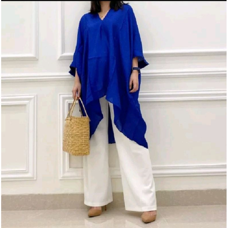 Jual Blouse Kaftan Tunik Aruna Viscose Termurah Shopee Indonesia