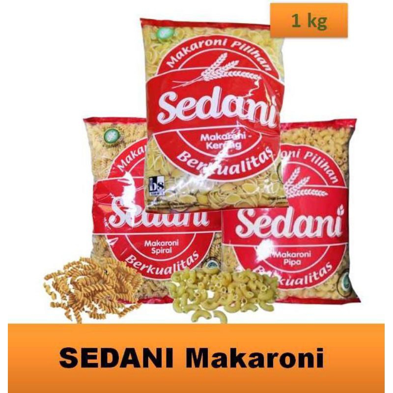 Jual Makaroni macaroni Sedani Spiral Pipa Kerang Mentah 1 kg | Shopee ...