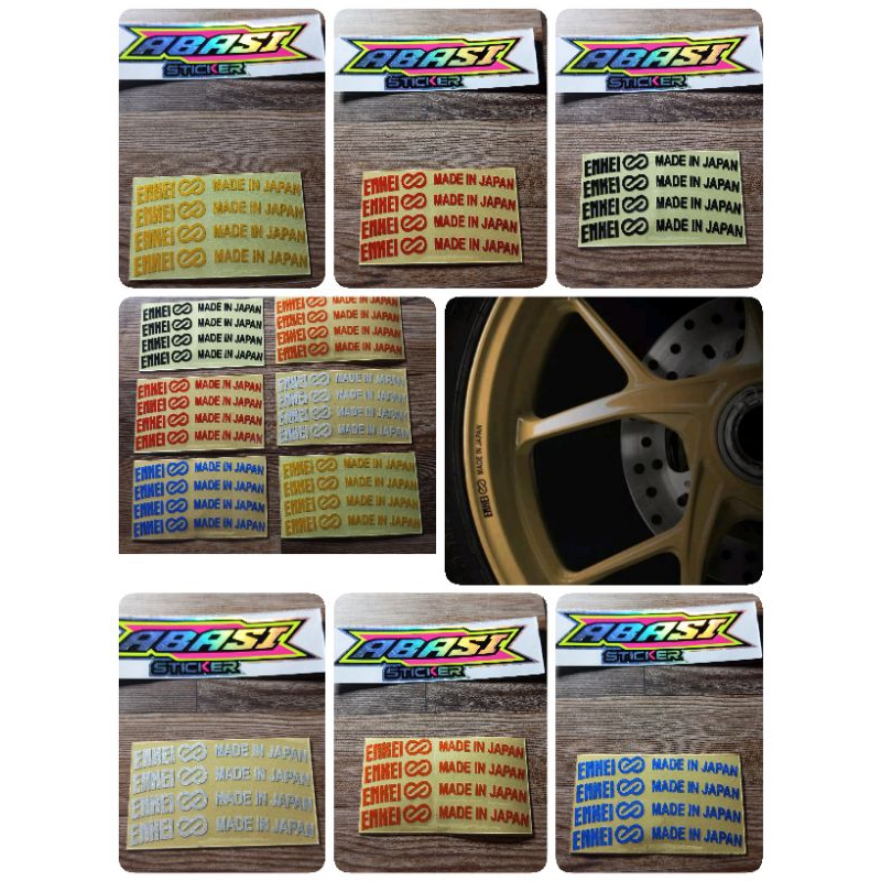 Jual sticker Enkei made in Japan sticker cutting | Shopee Indonesia