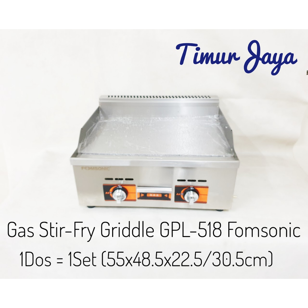 Jual GAS STIR FRY GRIDDLE GPL-518 FSN / MESIN PEMANGGANG FOMSONIC ...