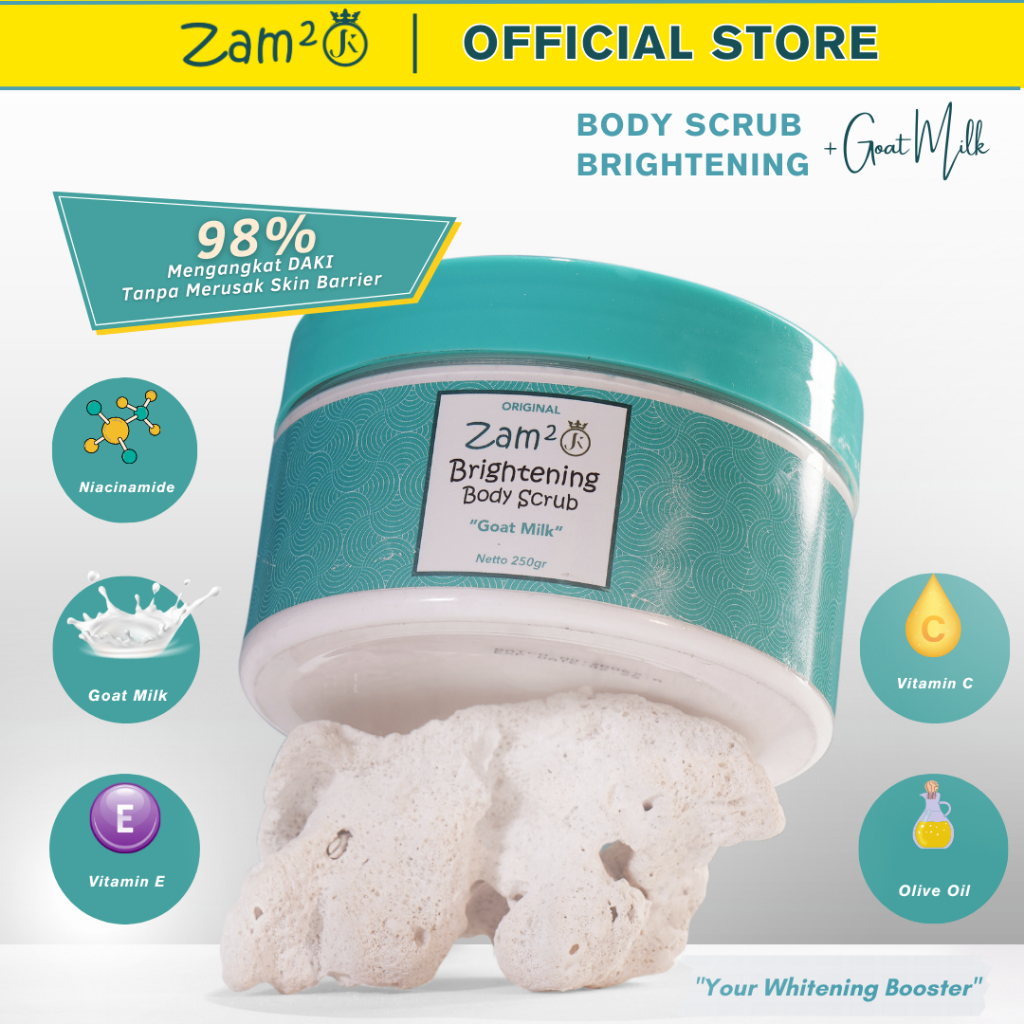 Jual (BPOM NA18210701799) ZAM2JK BODY SCRUB ZAMZAM JK ORIGINAL