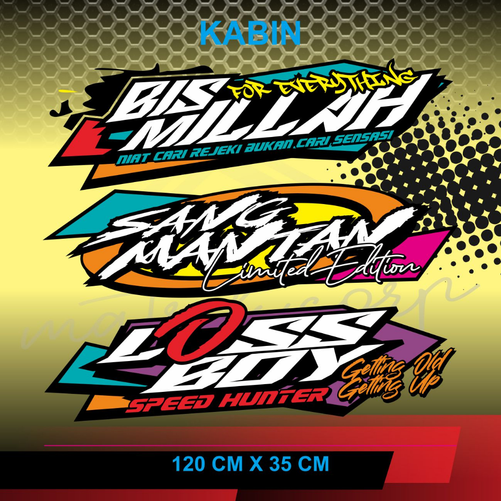 Jual CUTTING STIKER KABIN DEPAN TRUK, KACA ATAS DAN BAWAH CANTER/GIGA ...