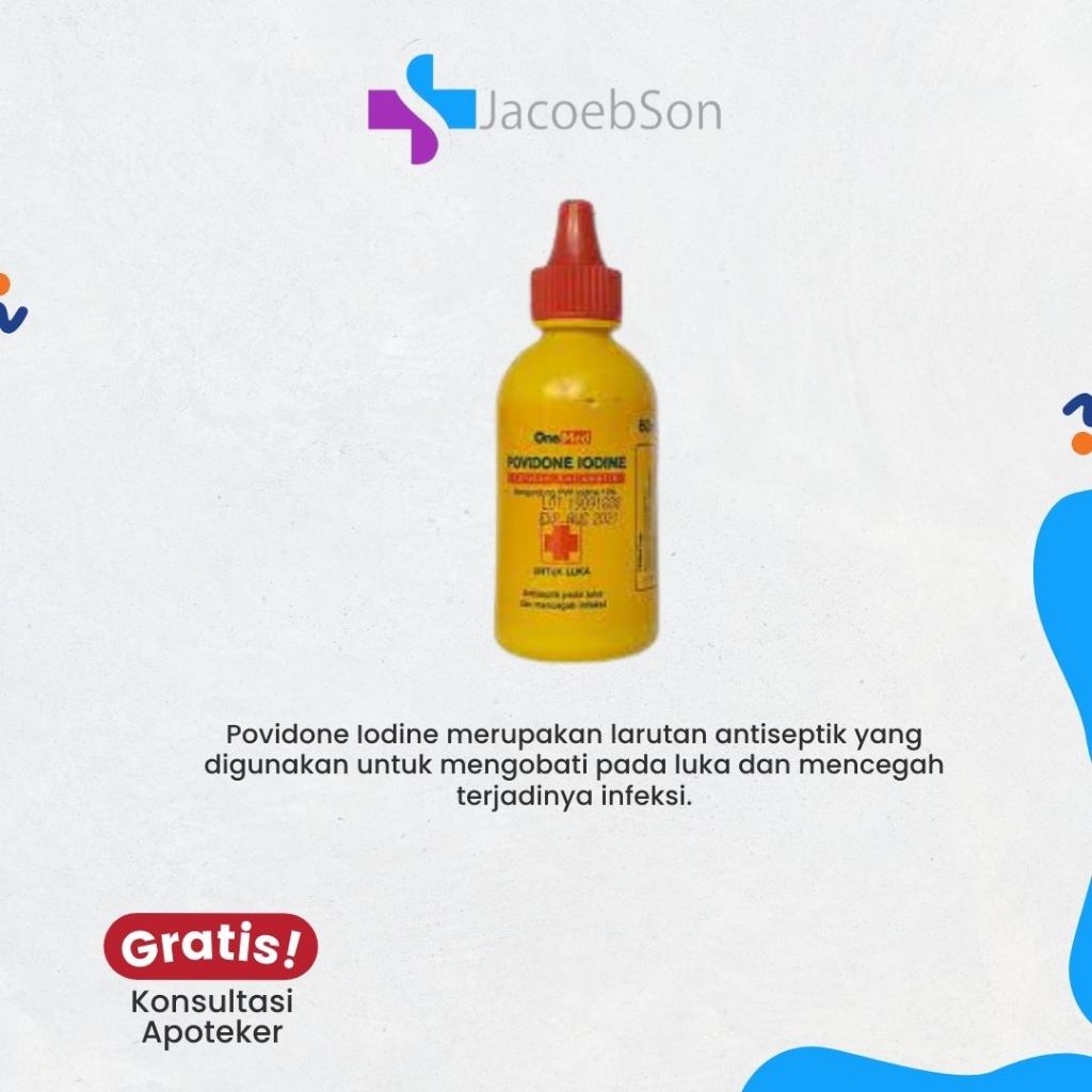 Jual POVIDONE IODINE ONEMED 60 ML | Shopee Indonesia