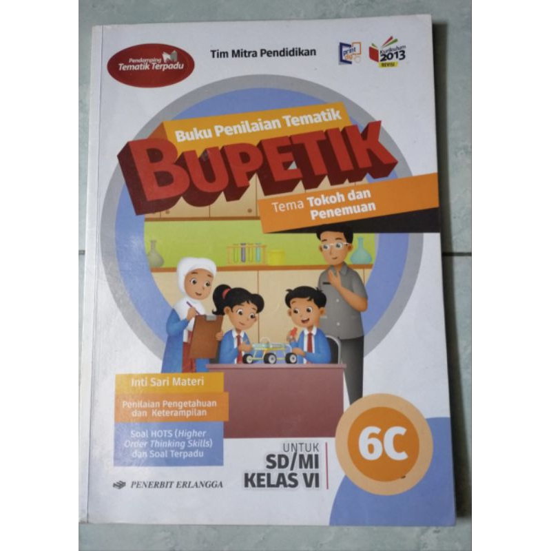 Jual Bupetik 6C Penerbit Erlangga Kelas 6 SD | Shopee Indonesia