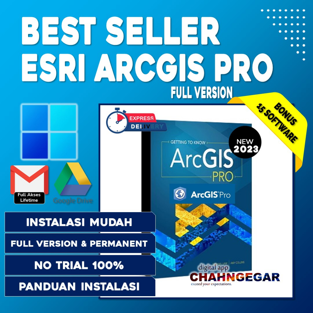 Jual ESRI ArcGIS Pro 2022 Full Version Lifetime Software Analisis Data ...