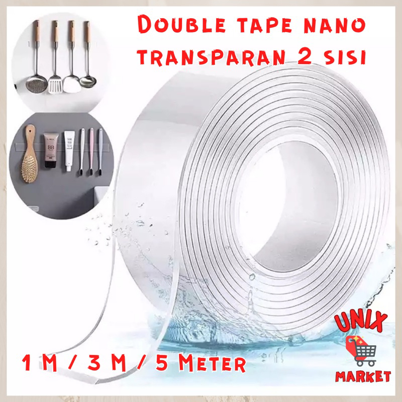 Jual Double Tape Selotip Nano 2 Sisi Kuat Double Tape Kuat Double Tape Serbaguna Super 0729