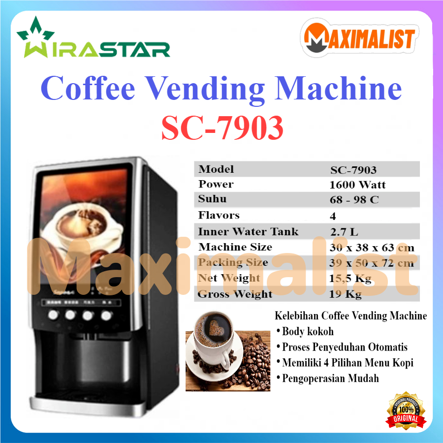 Jual Mesin Kopi Otomatis / Mesin Dispenser Pembuat Minuman Mix Kopi ...