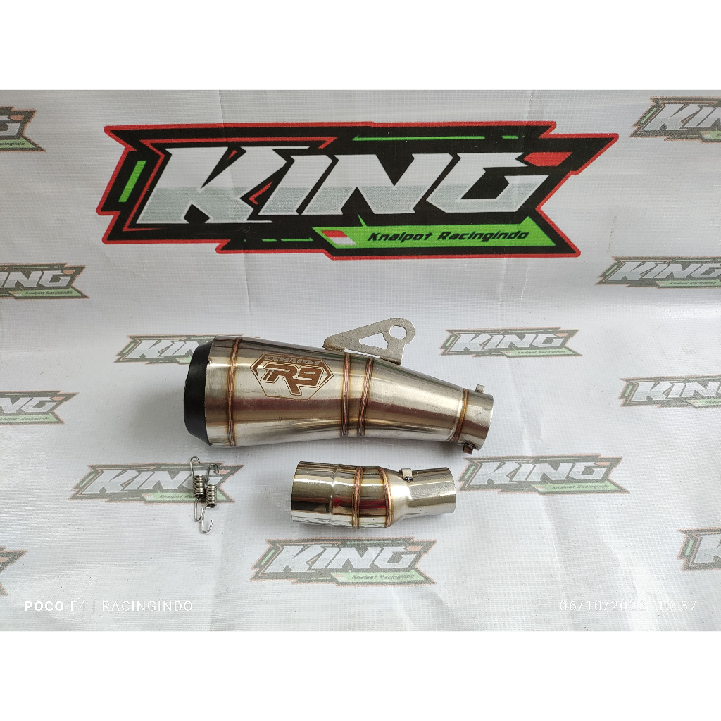 Jual slip on knalpot r9 gp series ninja 250 karbu/fi cbr 250 rr yamaha ...