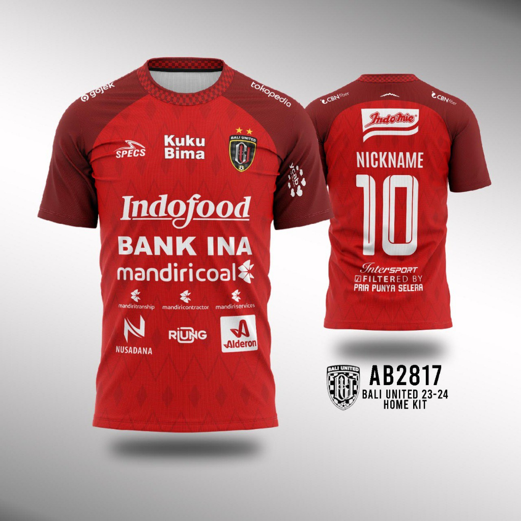 Jual Jersey Sepakbola Liga Indonesia Bali United 2023 2024 Full