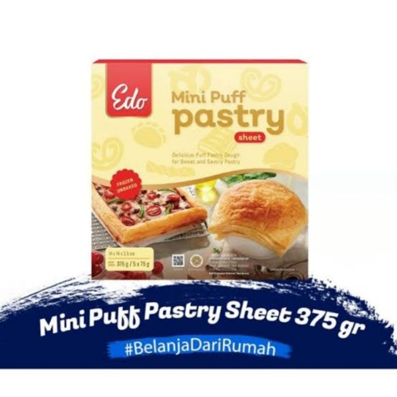 Jual PREMIUM MINI PUFF PASTRY 375GRAM / EDO PUFF PASTRY MINI | Shopee ...