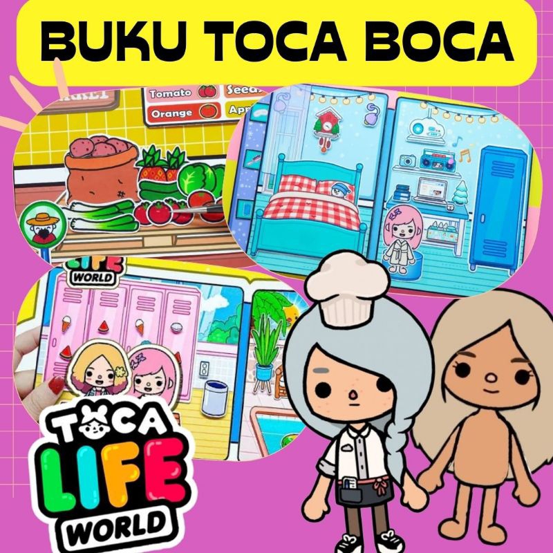 Jual BUKU BONGKAR PASANG TOCA BOCA Toca Boca Paper doll Book Mainan ...