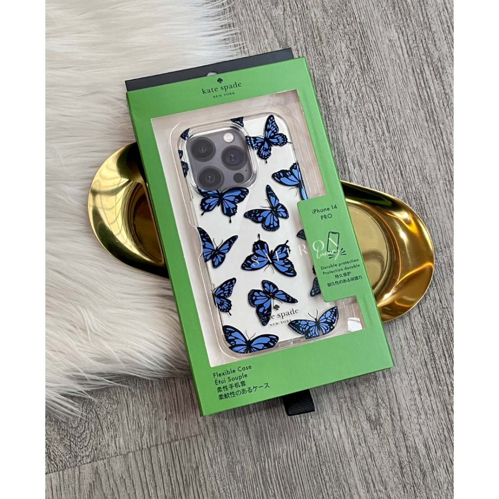 ケイトスペード iPhone 14 pro ケース バタフライ 蝶々 ケイト・スペード ニューヨーク新作“蝶々＆花柄”iPhoneケース