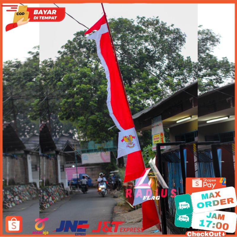 Jual BENDERA UMBUL UMBUL MERAH PUTIH KUDA LAUT Shopee Indonesia