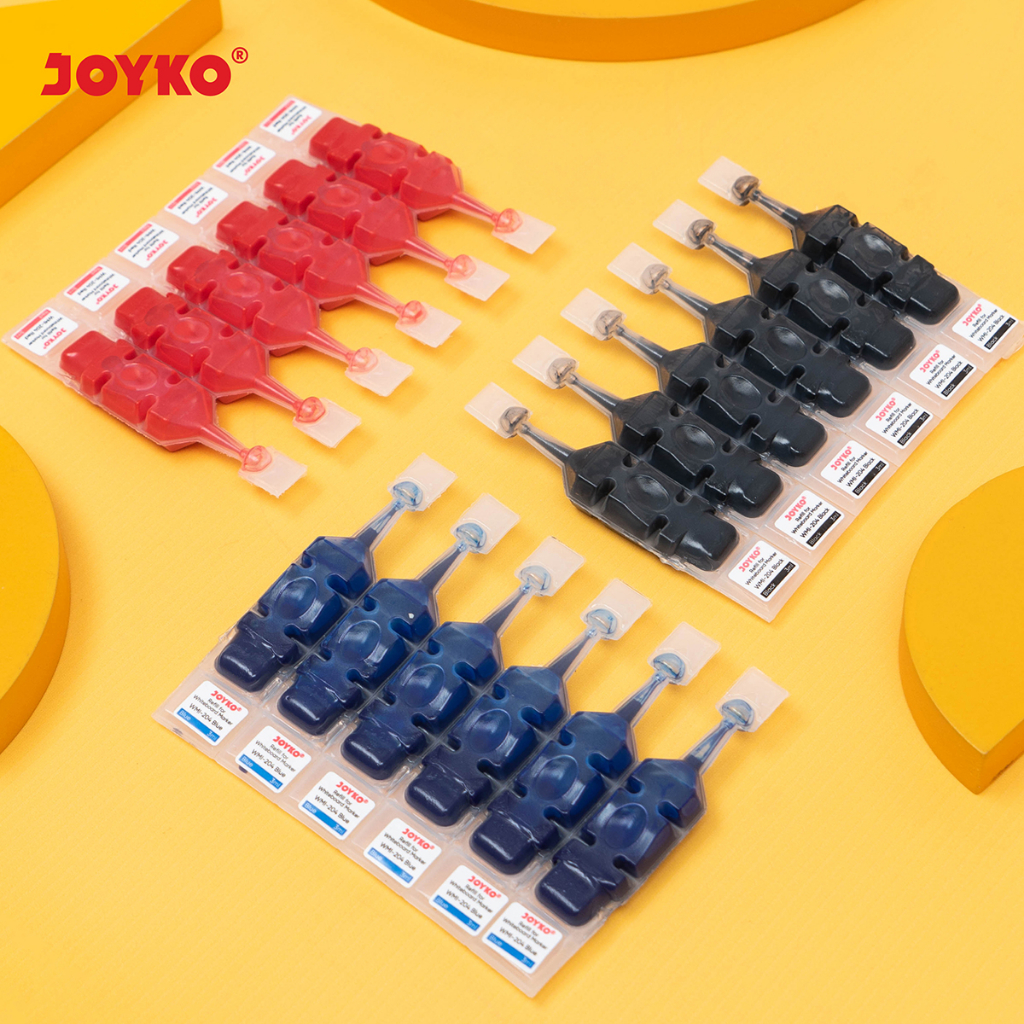 Spidol Papan Tulis Dapat Dihapus Whiteboard Marker Joyko Refillable (8)