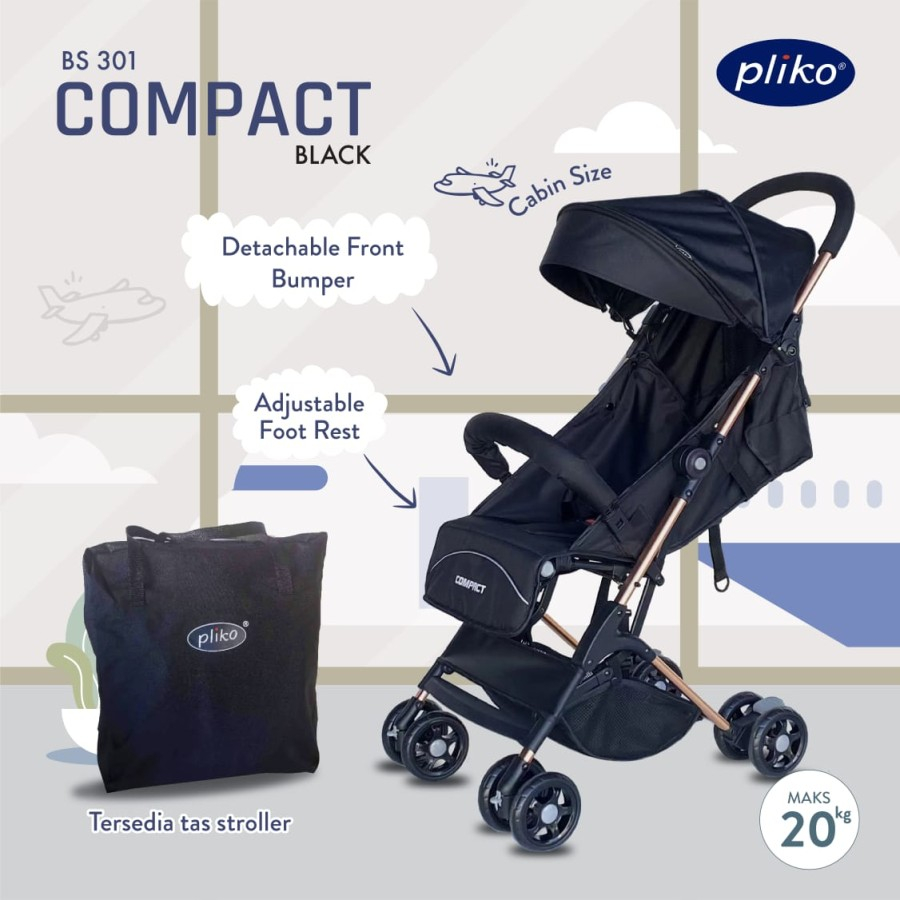 Stroller pliko untuk travelling clearance