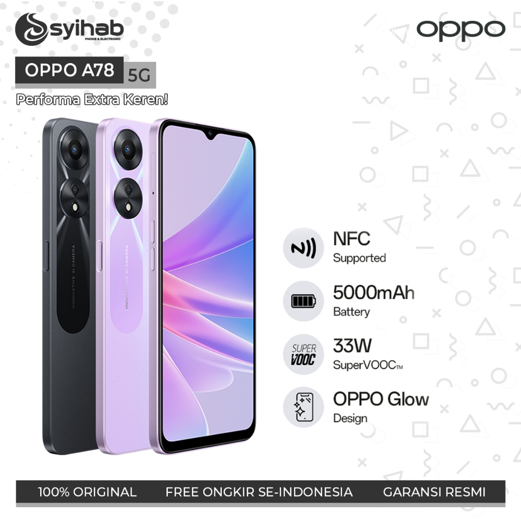 Jual Oppo A78 5G 8/128GB - Garansi 1 Tahun | Shopee Indonesia