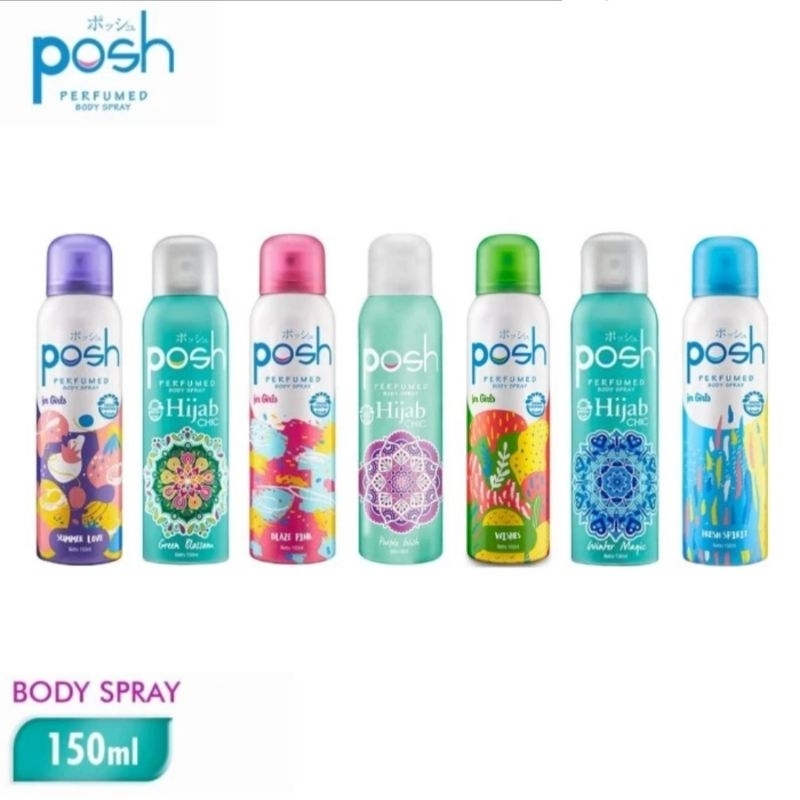 Jual Posh Perfumed Body Spray Girls Wishes Summer Love Blaze Fresh ...