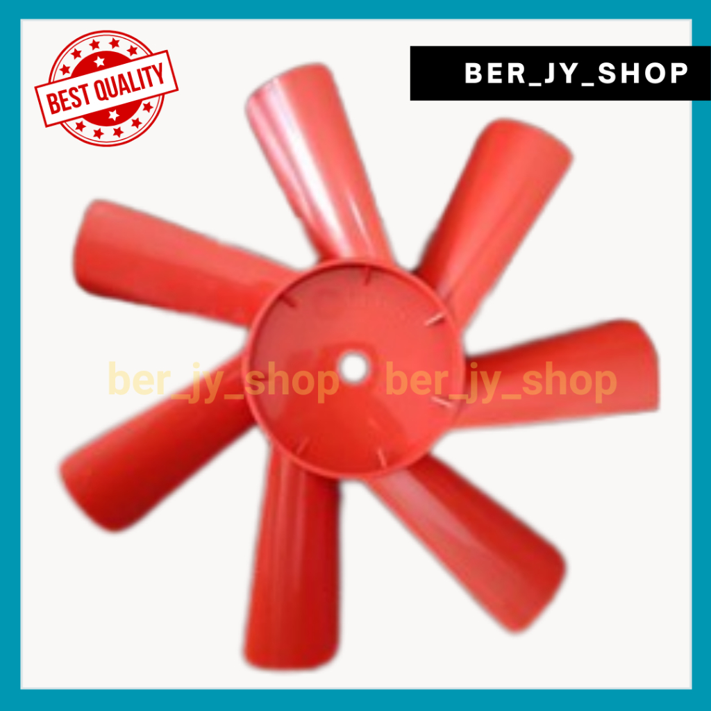 Jual Kipas Perontok Padi Kipas Grandong Kipas Radiator 7 daun merah ...