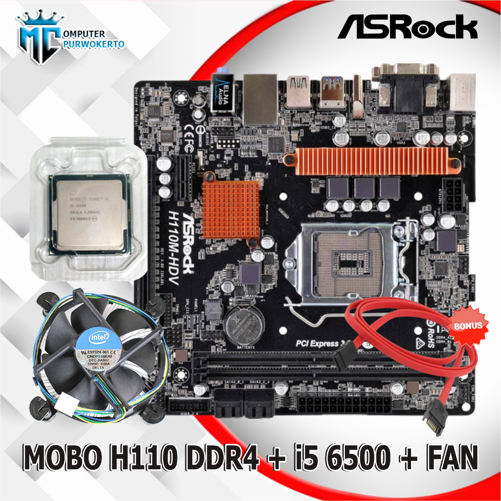 Jual Paket Mobo Mainboard Intel H Lga Ddr Processor I