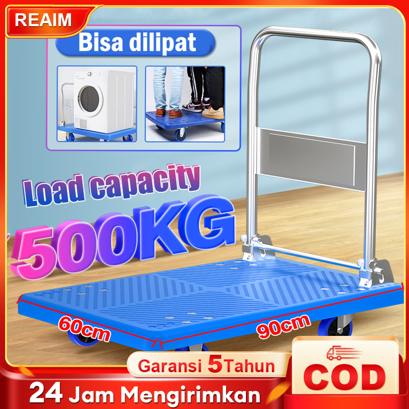 Jual Handtruck Besi Silent Wheel Kg Hand Truck Folding Cart Gerobak