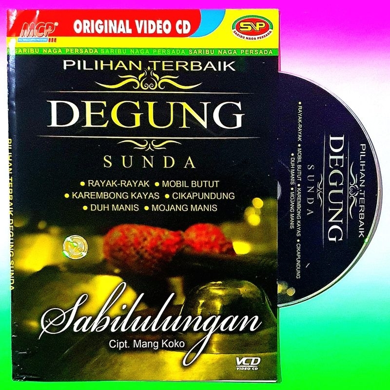 Jual KASET VCD ORIGINAL DEGUNG SUNDA-MUSIK INSTRUMEN SUNDA-LAGU SUNDA
