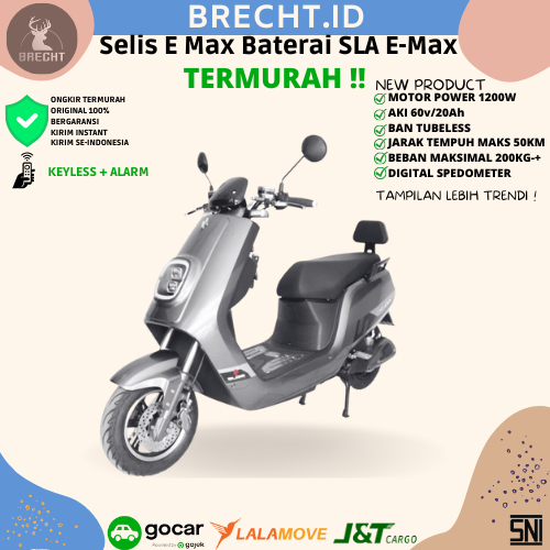 Jual Motor Listrik Selis E Max Baterai SLA E-Max 1200 Watt | Shopee ...