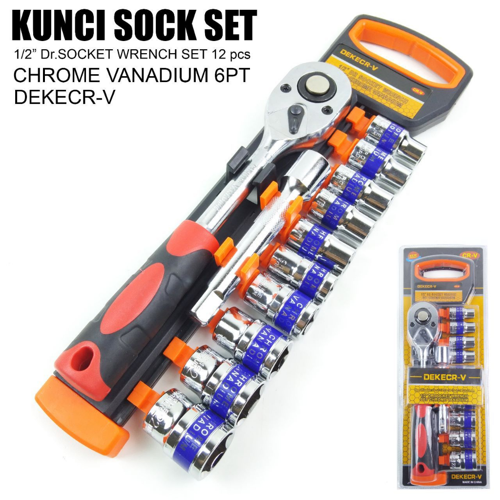 Jual KUNCI RACHET SOCKET SET 1/2